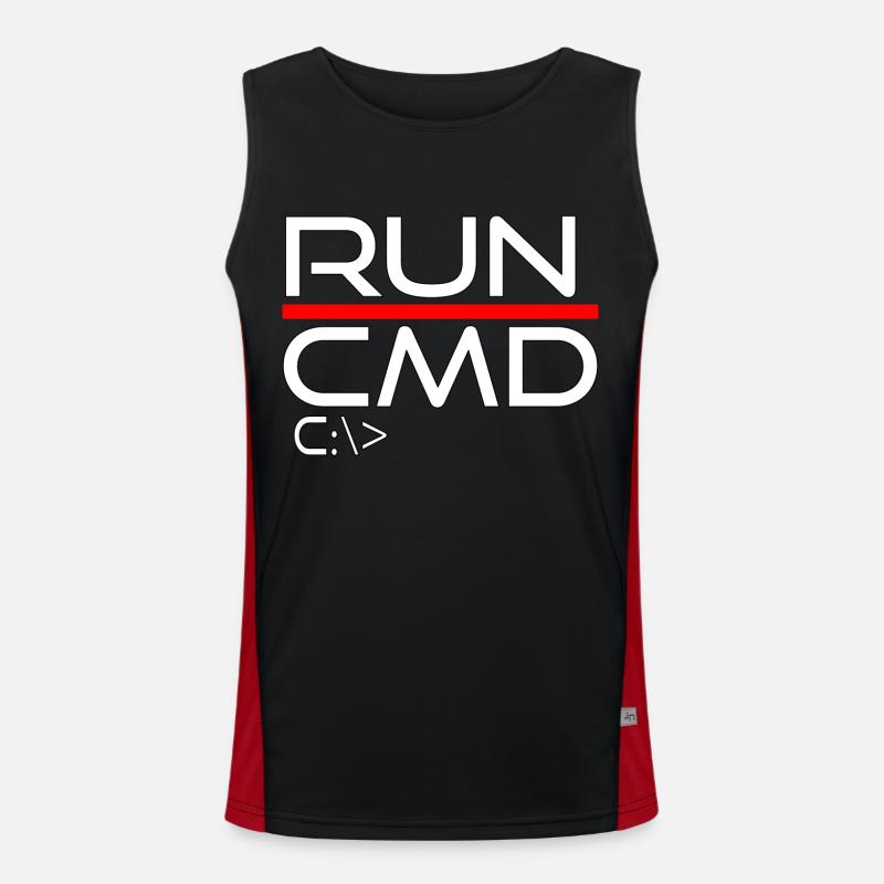 run cmd Men's Functional Contrast Tank Top 