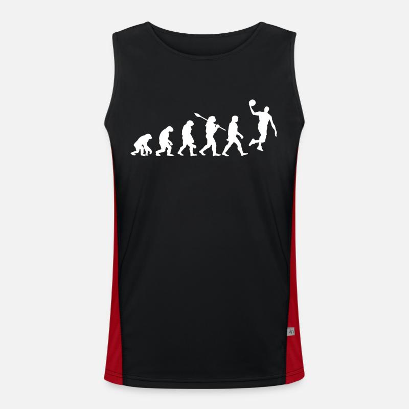 Évolution Du Basket-ball Cadeau Débardeur respirant contrasté Homme 