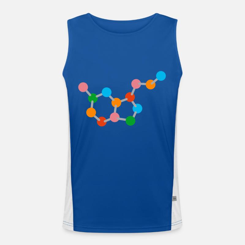 Molekül Funktionelles Kontrast-Tank Top für Männer 