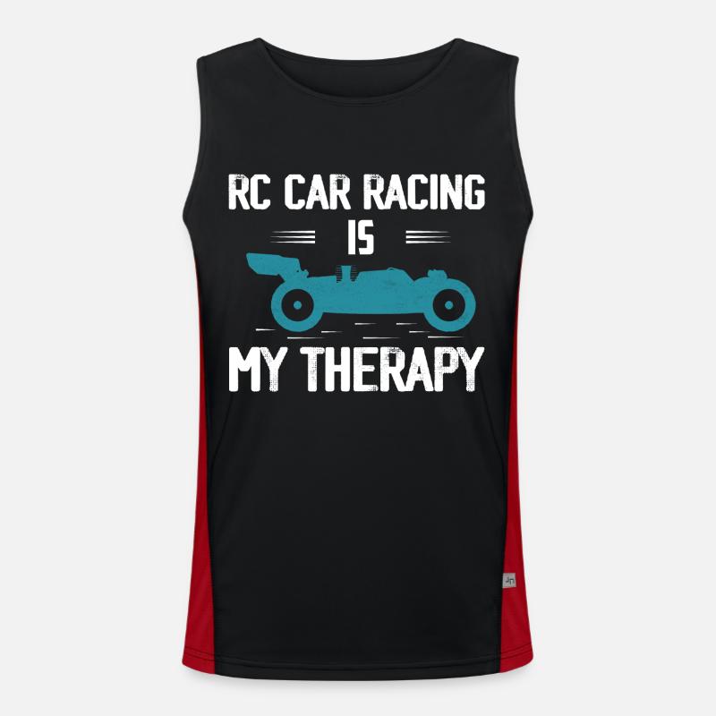 RC Car Racing est mon modèle de télécommande de thérapie Débardeur respirant contrasté Homme 