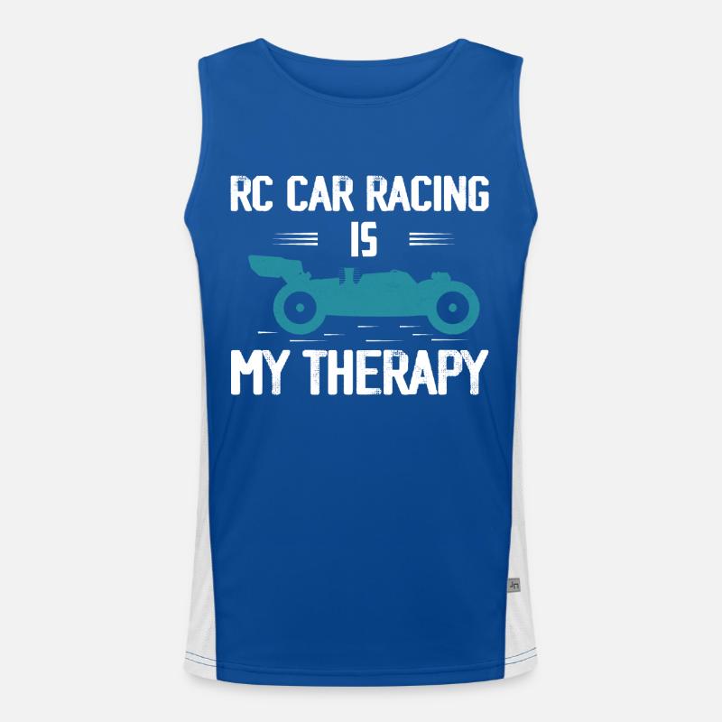 RC Car Racing est mon modèle de télécommande de thérapie Débardeur respirant contrasté Homme 