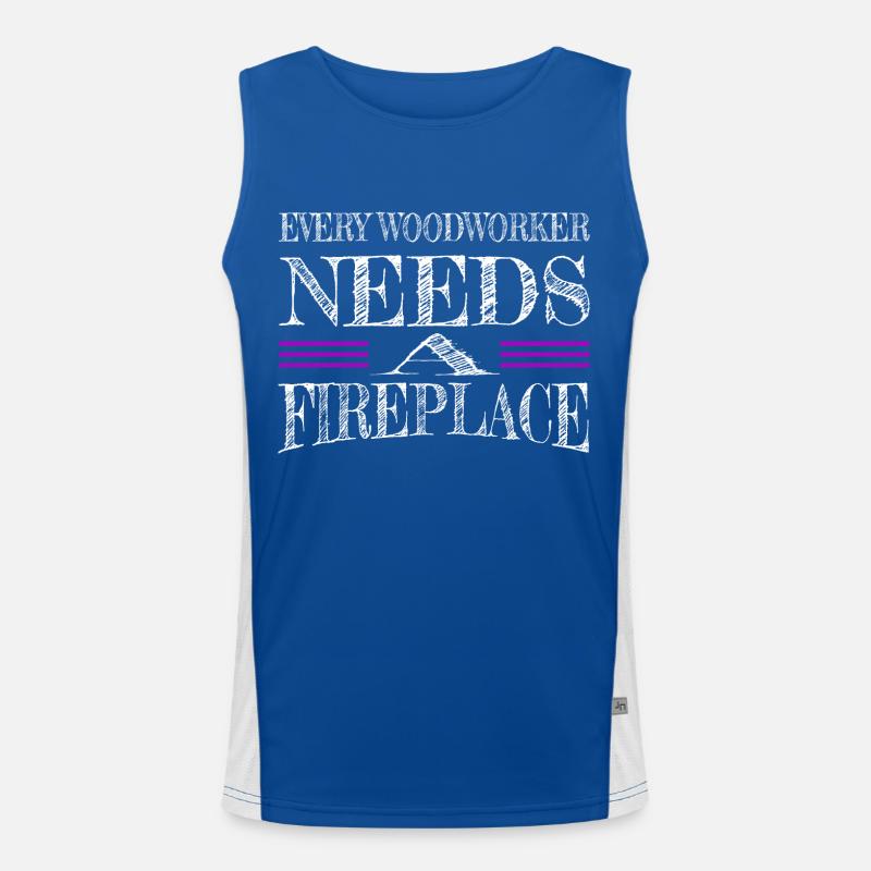 funny carpenter quotes best forest work Funktionelles Kontrast-Tank Top für Männer 