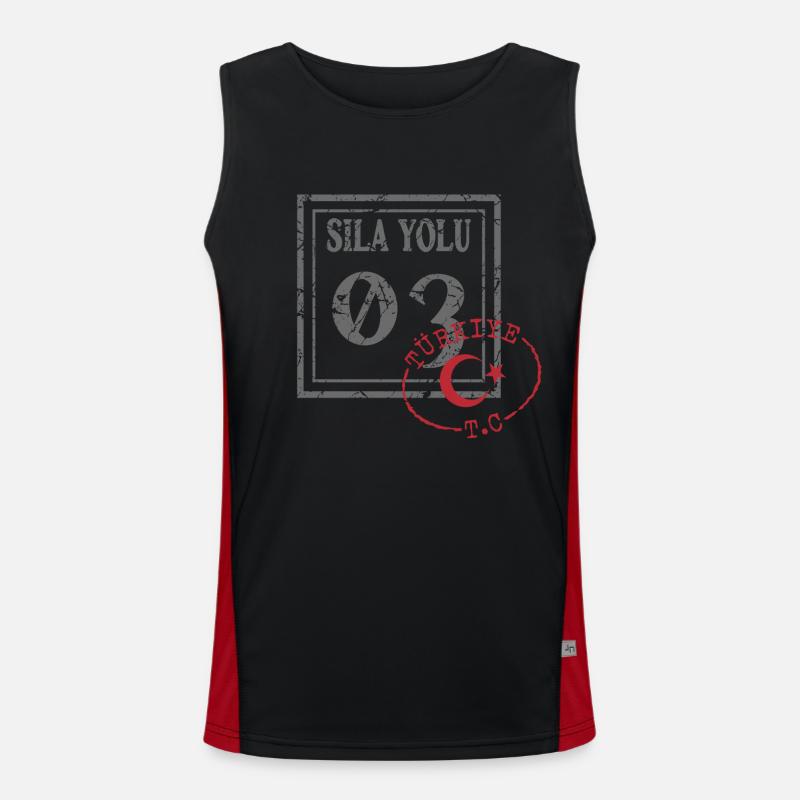 Afyon Funktionelles Kontrast-Tank Top für Männer 