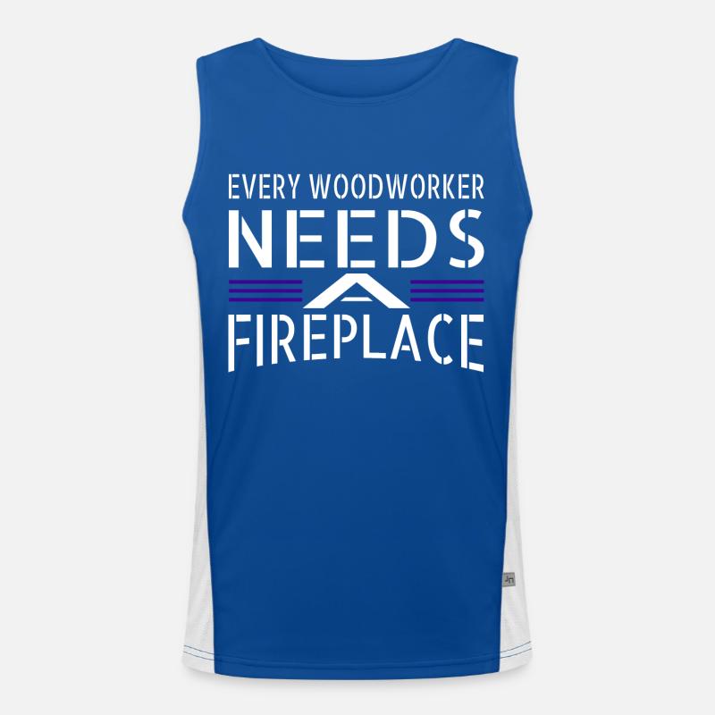 present geek apprentice jackhammer tools Men's Functional Contrast Tank Top 