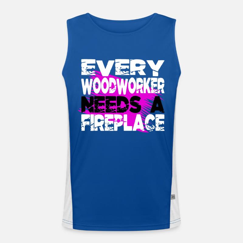 construction carpenter Men's Functional Contrast Tank Top 