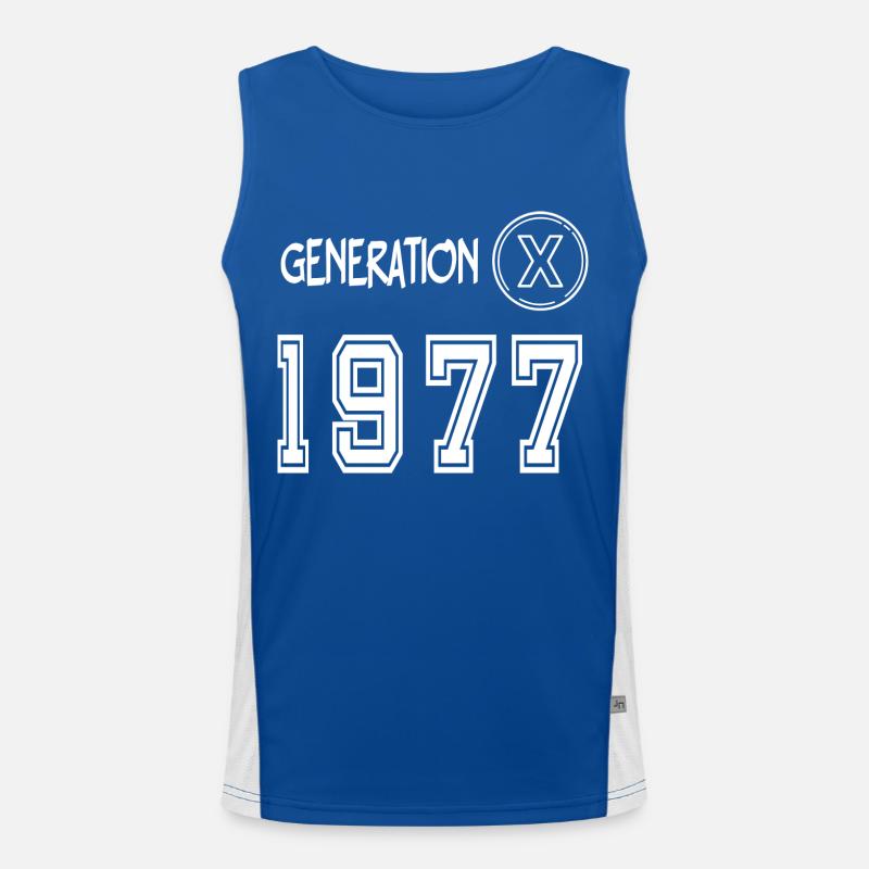 Génération X 1977 Débardeur respirant contrasté Homme 