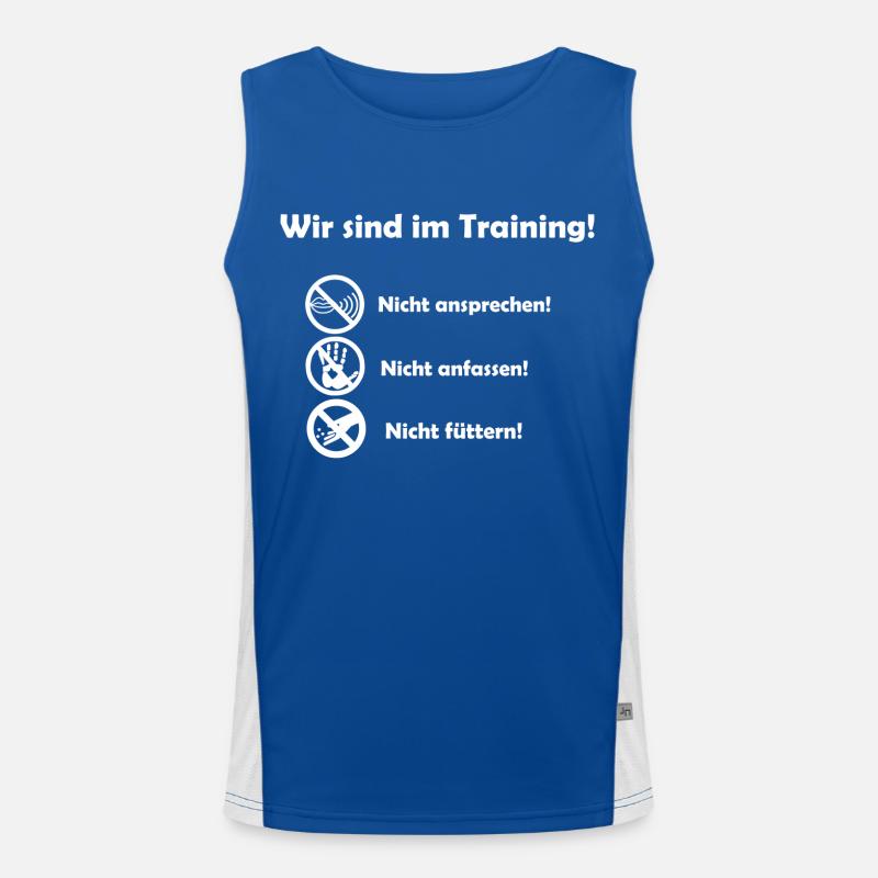 Wir sind im Training! Funktionelles Kontrast-Tank Top für Männer 