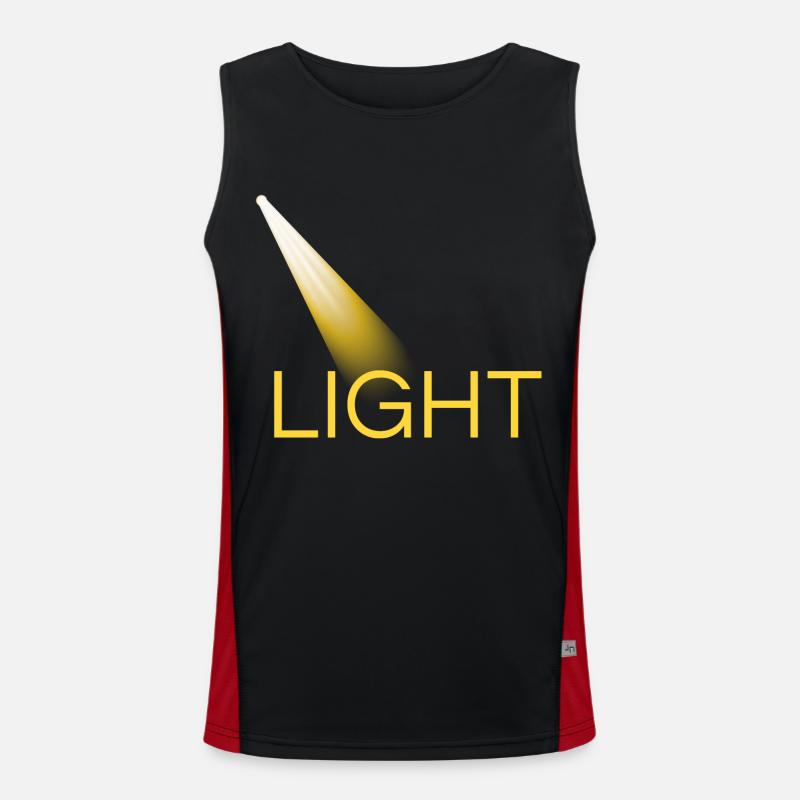 light jaune lumière Débardeur respirant contrasté Homme 