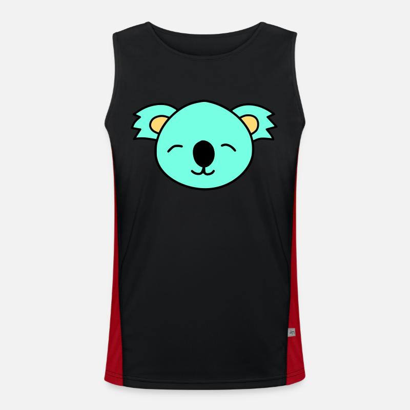 Cute Koala bear Men's Functional Contrast Tank Top 