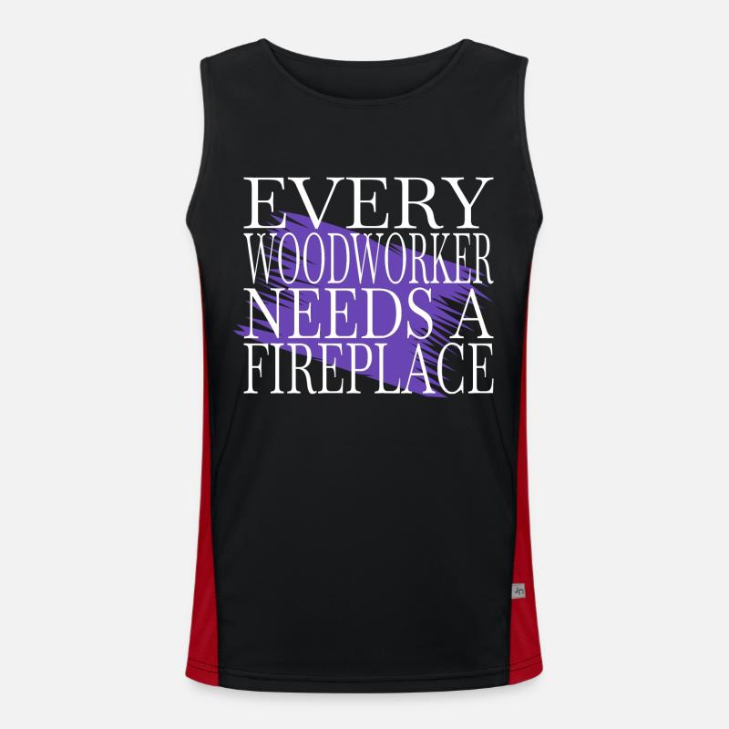 birthday present chainsaw grab Funktionelles Kontrast-Tank Top für Männer 