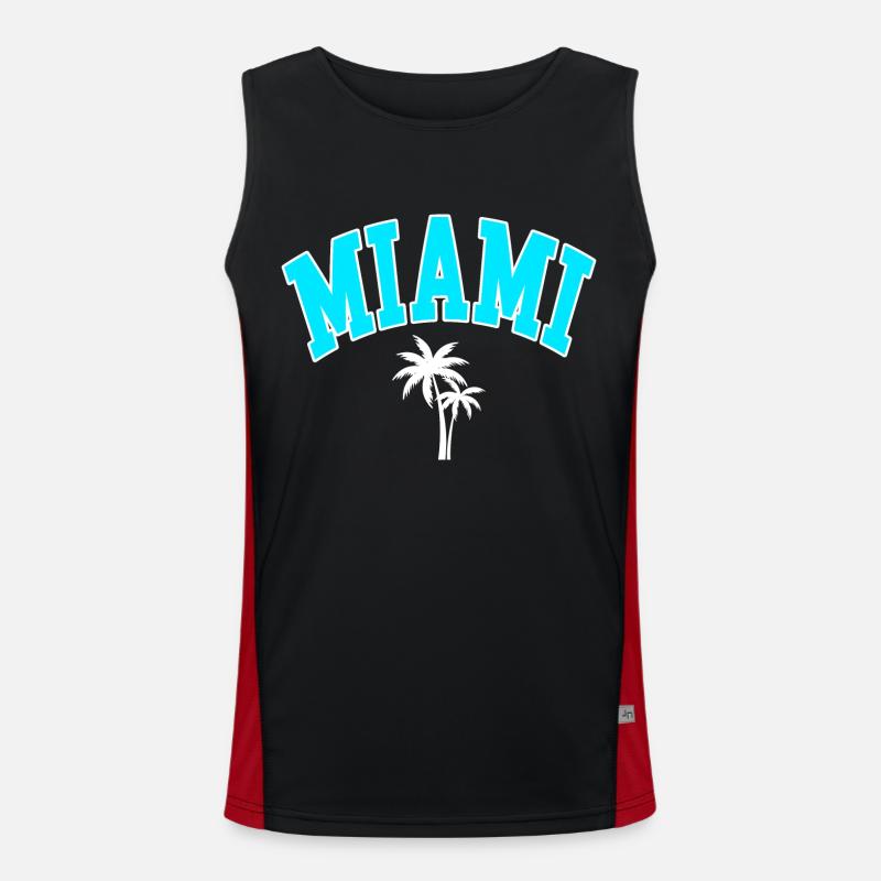 miami palms Men's Functional Contrast Tank Top 