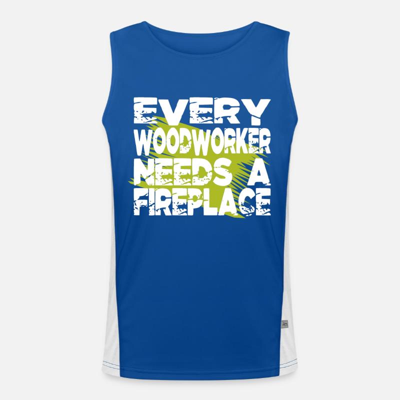 carpenter funny tshirts cabinetmaker Men's Functional Contrast Tank Top 