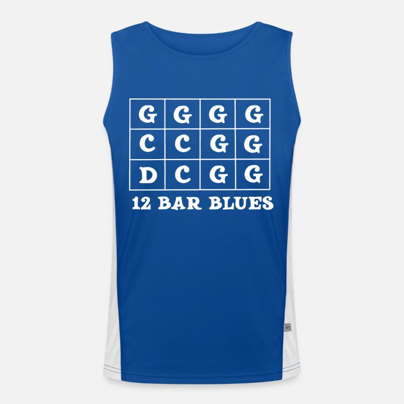 12 blues bars for harmonica player| harmonica Men's Functional Contrast Tank Top 