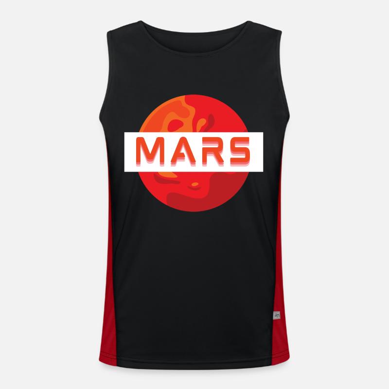 Mission MARS! Funktionelles Kontrast-Tank Top für Männer 