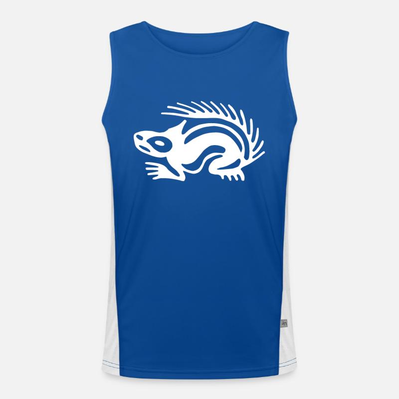 Kultur der Azteken, Eichhörnchen Funktionelles Kontrast-Tank Top für Männer 