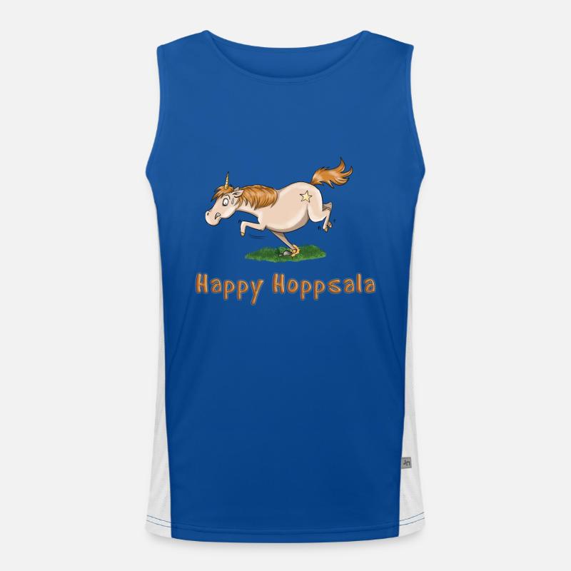 unicorn Funktionelles Kontrast-Tank Top für Männer 