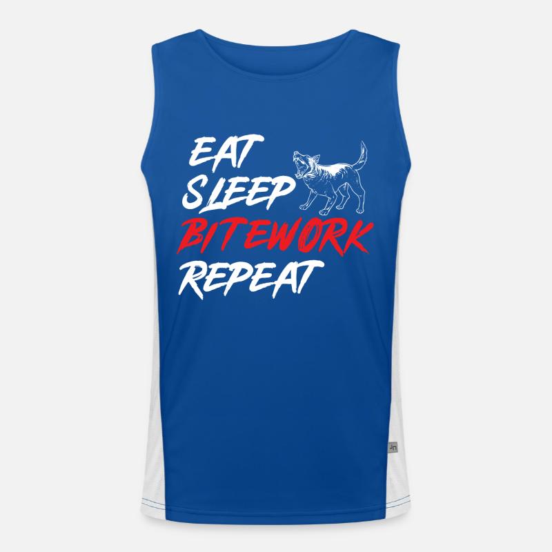 Malinois Belgian Shepherd Mechelaar Dog Men's Functional Contrast Tank Top 