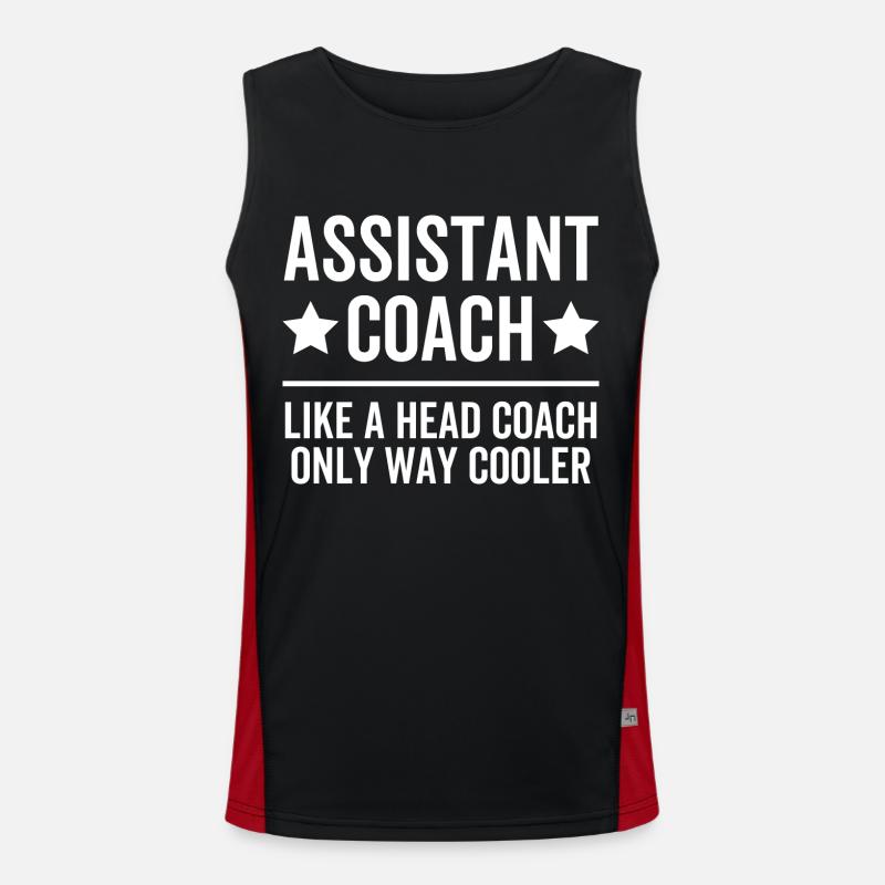 Assistant Coach Like a Head Coach Only Way Cooler Men's Functional Contrast Tank Top 