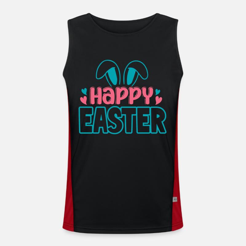 Happy Easter Men's Functional Contrast Tank Top 