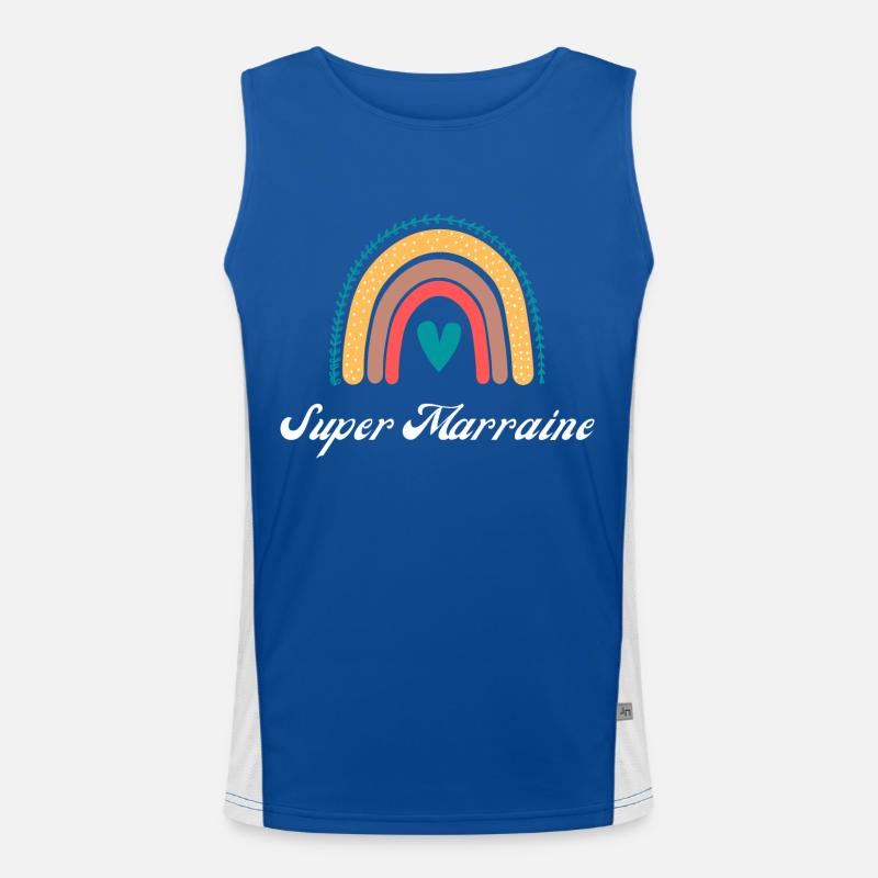 super marraine arc en ciel Débardeur respirant contrasté Homme 