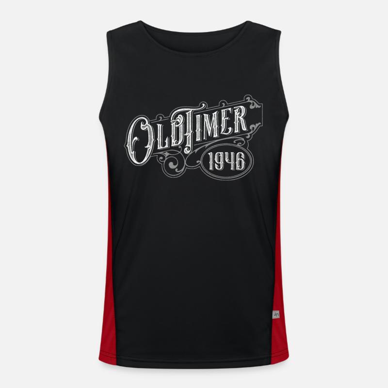Oldtimer Funktionelles Kontrast-Tank Top für Männer 