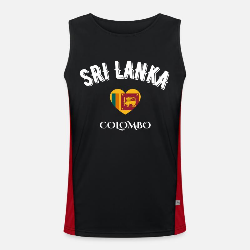 sri lanka colombo Débardeur respirant contrasté Homme 