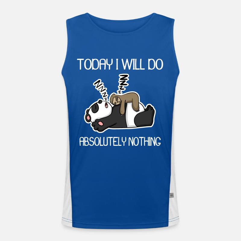 Do nothing - lazy Men's Functional Contrast Tank Top 