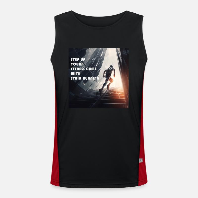 Towerrunning, Treppensteigen Elite Workout Funktionelles Kontrast-Tank Top für Männer 