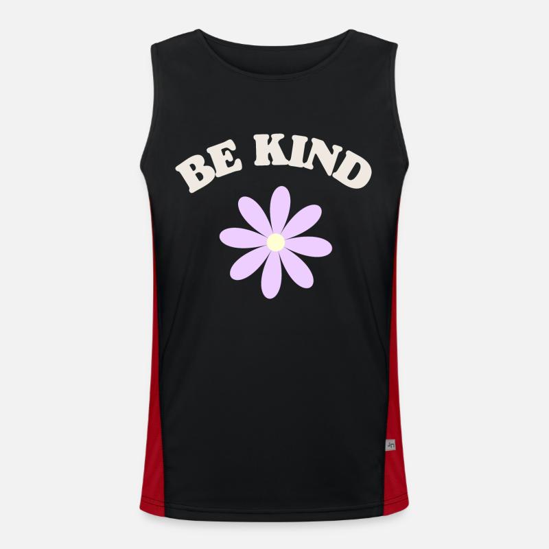 Sei nett Funktionelles Kontrast-Tank Top für Männer 
