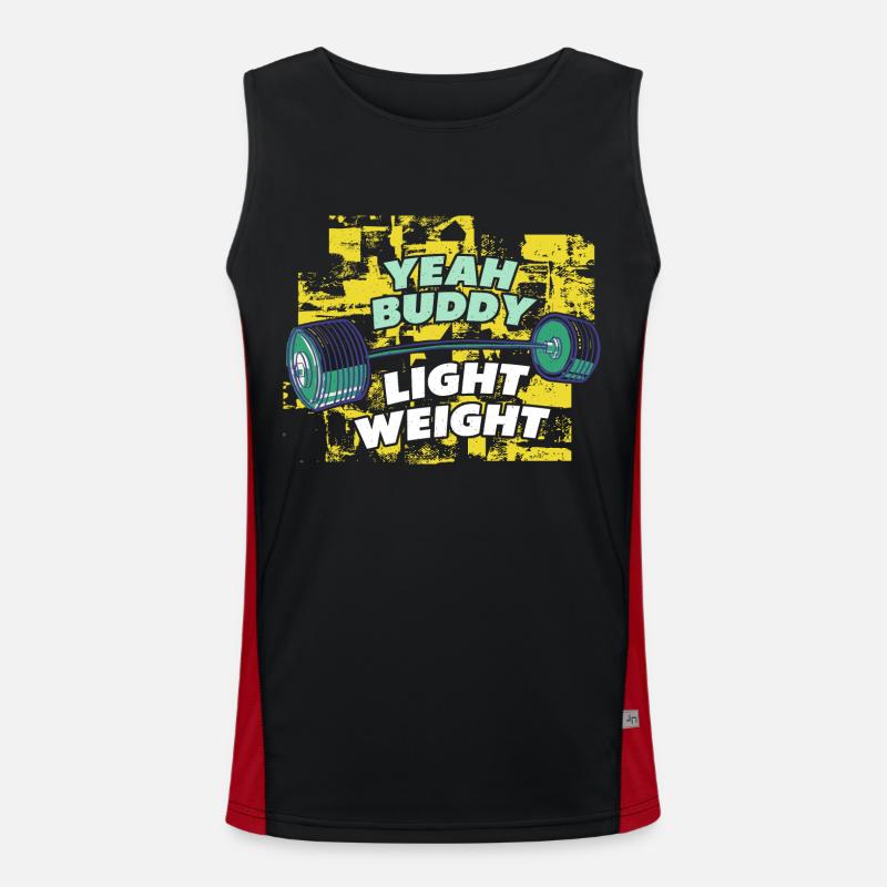 Yeah Buddy - Light Weight Gym Funktionelles Kontrast-Tank Top für Männer 