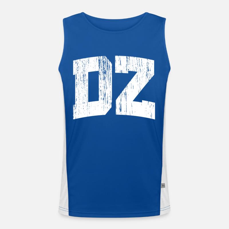 DZ vintage style Men's Functional Contrast Tank Top 