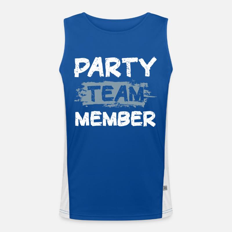 Party Team Men's Functional Contrast Tank Top 