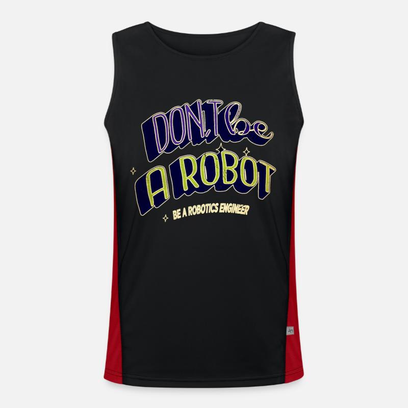 joke present idea bday happy christmas vacation Funktionelles Kontrast-Tank Top für Männer 