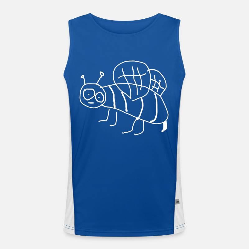 Biene Tier Funktionelles Kontrast-Tank Top für Männer 