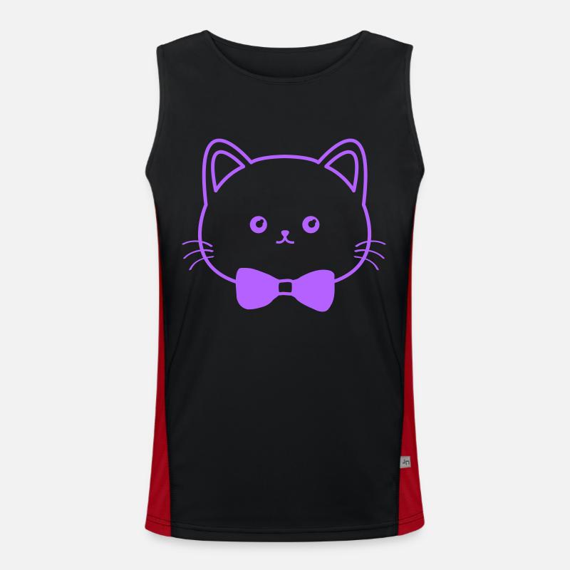 Chat mignon Débardeur respirant contrasté Homme 