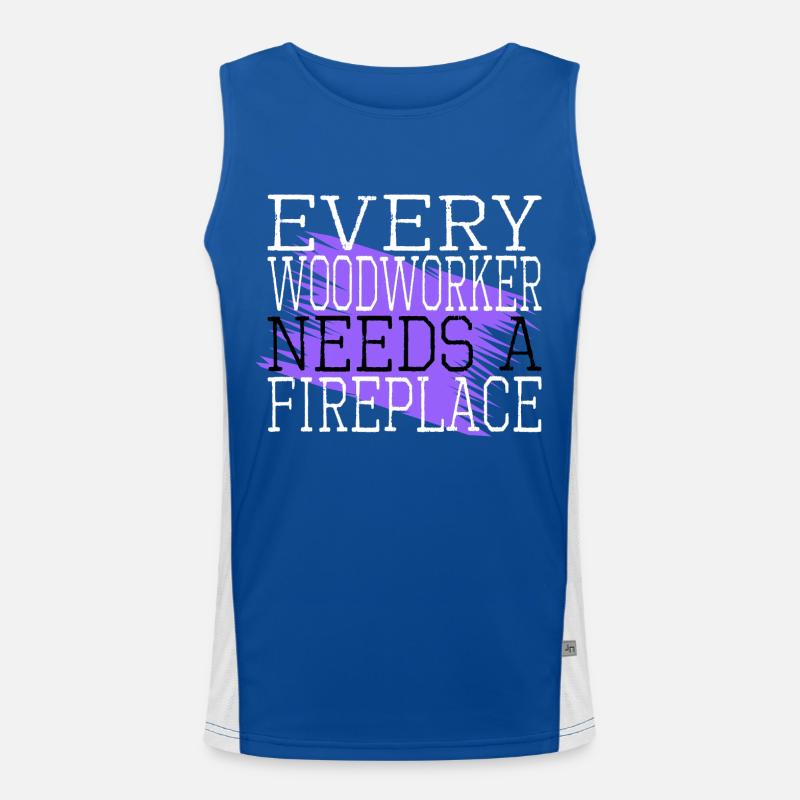 americas dad carpenter plumber forester Funktionelles Kontrast-Tank Top für Männer 