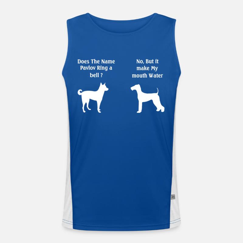 Does The Name Pavlov Ring a Bell Funny Psychology Funktionelles Kontrast-Tank Top für Männer 