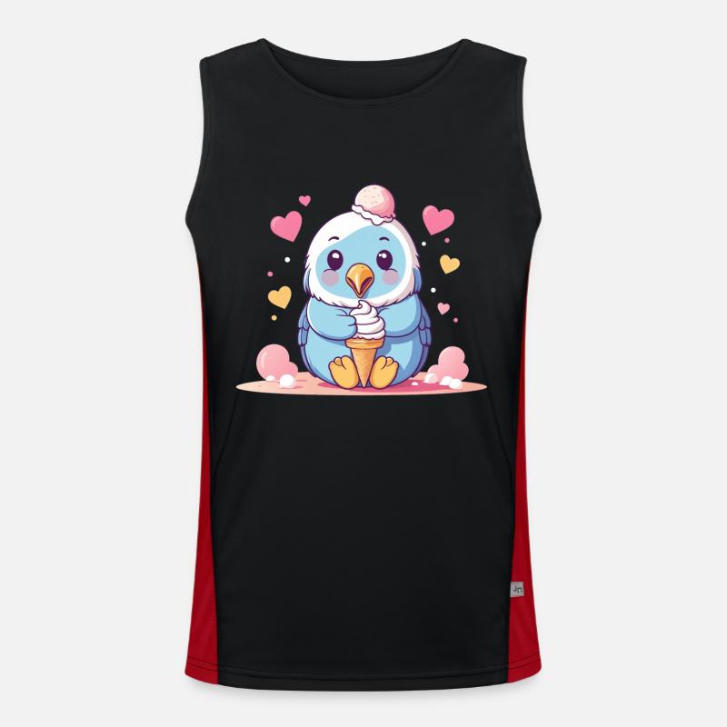 Fluffy Ice Power Men's Functional Contrast Tank Top 