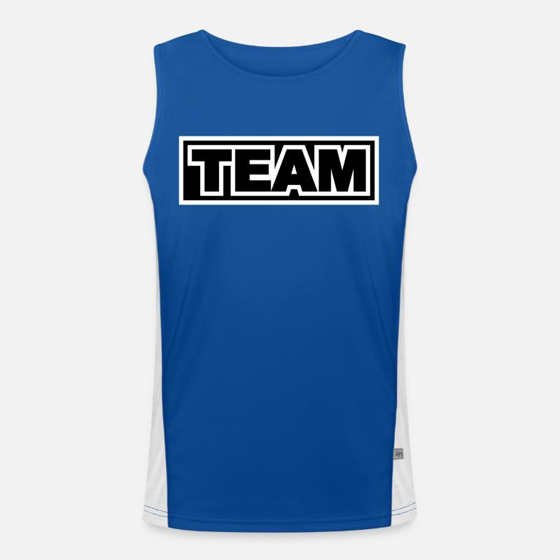 Team Funktionelles Kontrast-Tank Top für Männer 