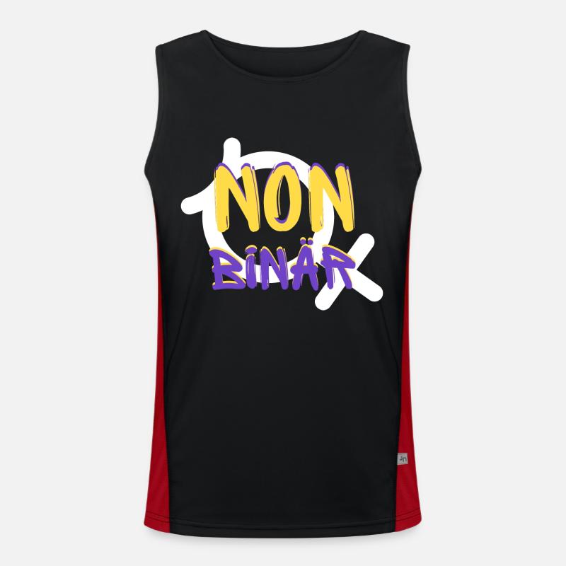 NON BINARY Identity Men's Functional Contrast Tank Top 