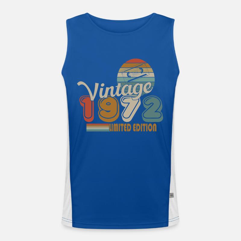 1972 Funktionelles Kontrast-Tank Top für Männer 