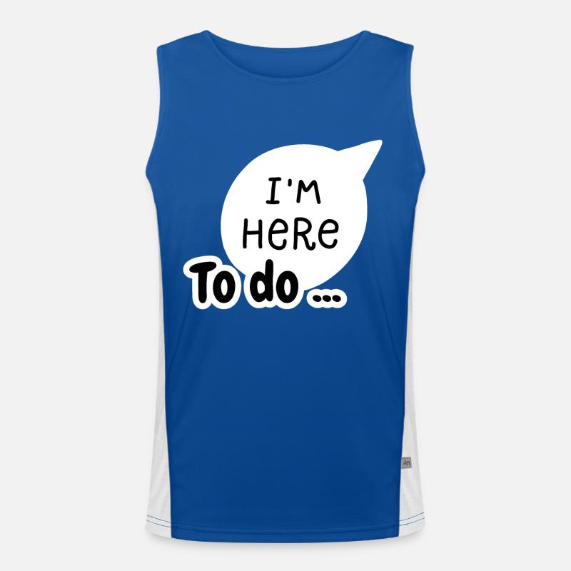 I'm here to do Men's Functional Contrast Tank Top 