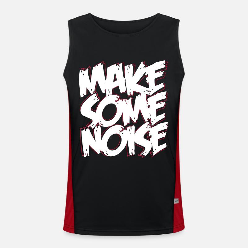 MAKE SOME NOISE Men's Functional Contrast Tank Top 