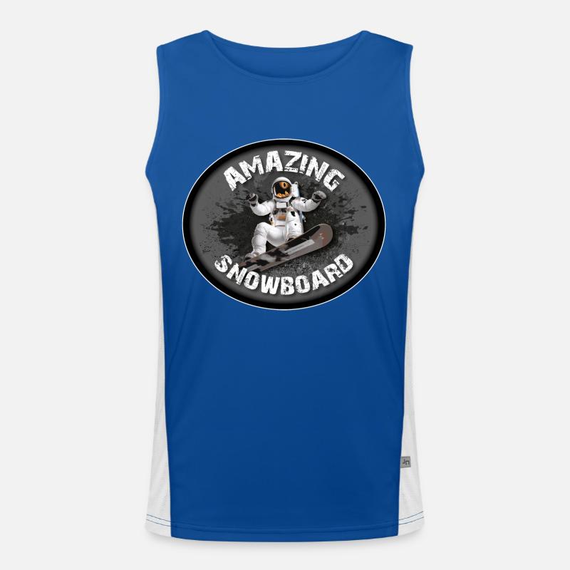 FANTASTISCHES SNOWBOARD Funktionelles Kontrast-Tank Top für Männer 