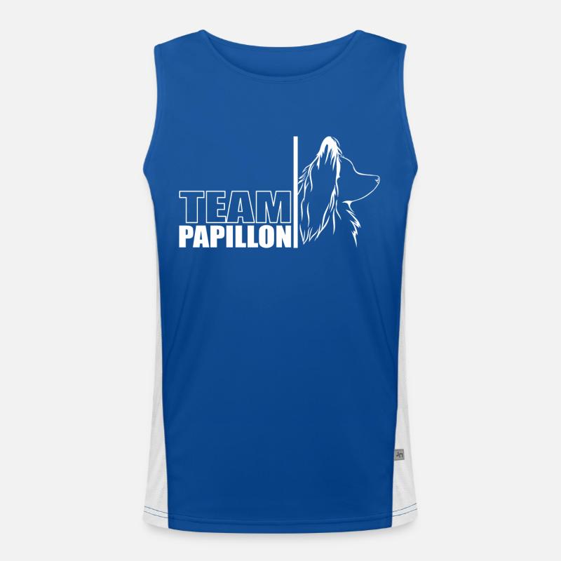 TEAM Papillon Chien Chien Wilsigns Débardeur respirant contrasté Homme 