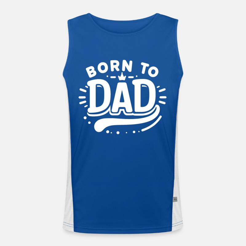 Né de papa Débardeur respirant contrasté Homme 