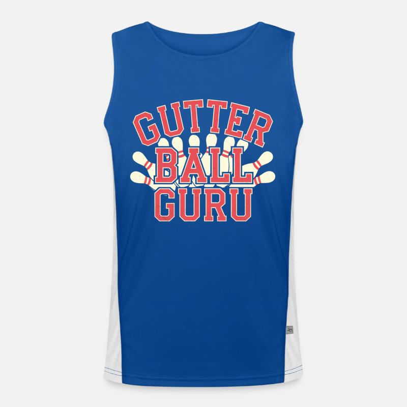 Gutter Ball Guru 14 Funktionelles Kontrast-Tank Top für Männer 