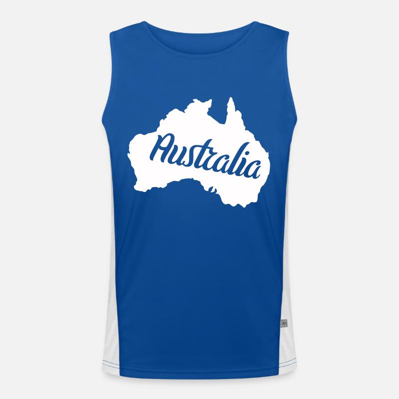 Australia Men's Functional Contrast Tank Top 