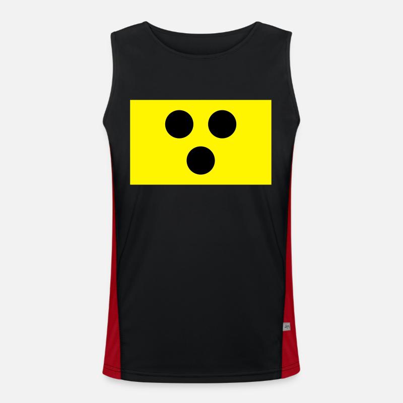 Blindenbinde Funktionelles Kontrast-Tank Top für Männer 