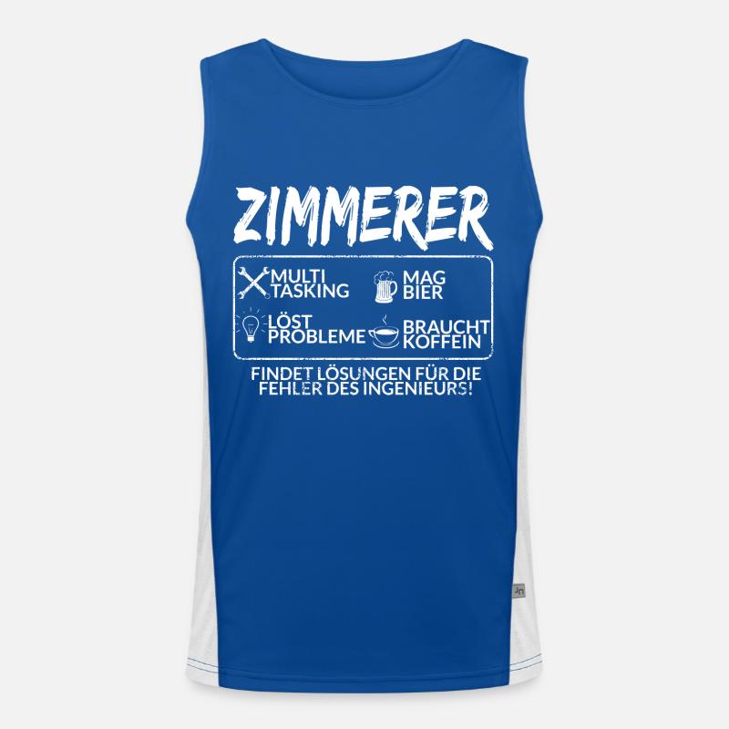Der Zimmerer Funktionelles Kontrast-Tank Top für Männer 